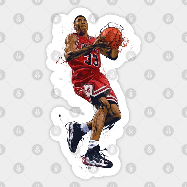 Pippen Sticker by bikonatics